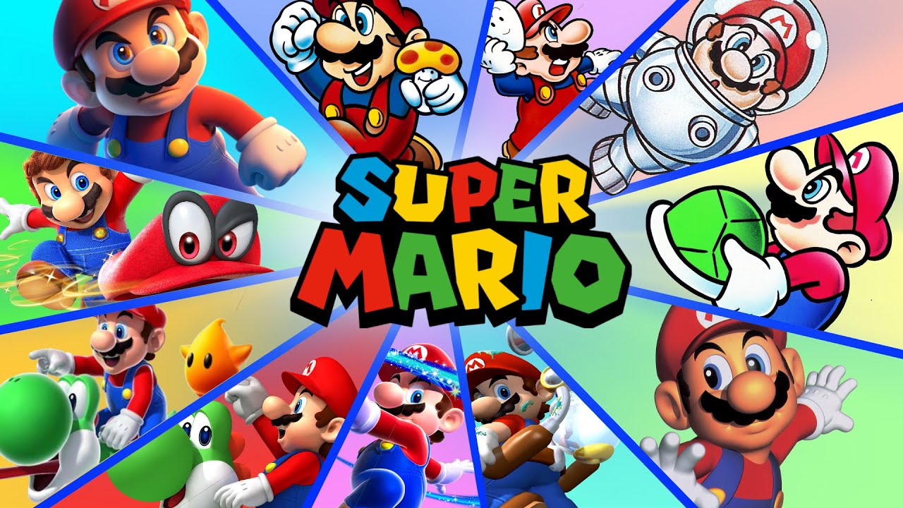 Evolution of Super Mario Series: First Levels (1985-2021)