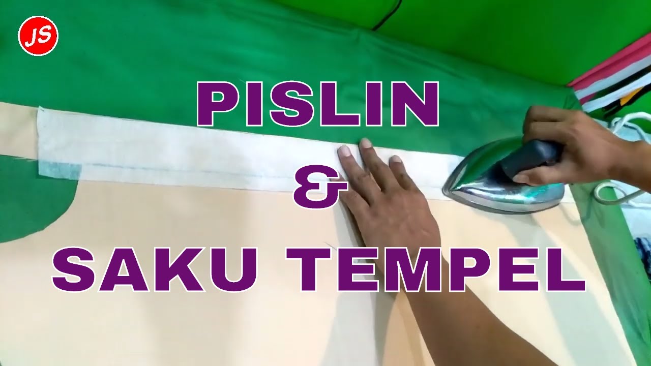 Memasang Pislin dan Saku Tempel ~ Tutorial Pola Jiplak Kemeja Pria Lengan Pendek Part 3
