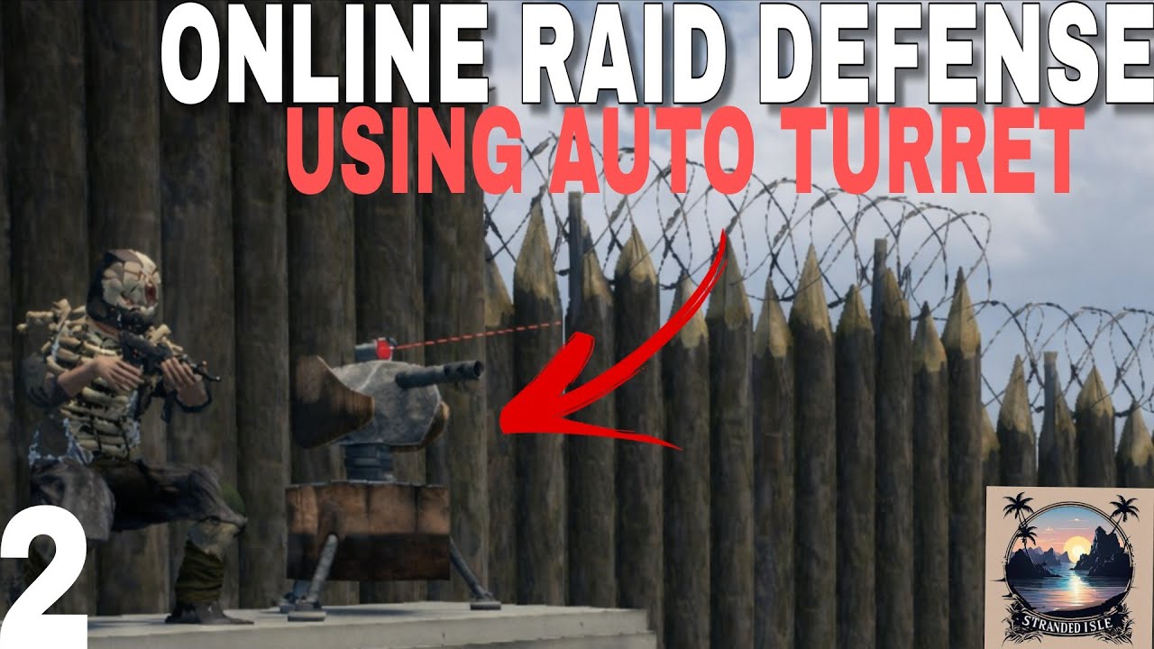 Stranded Isle/ HOW TURRET SAVES US FROM ONLINE RAID AGAINST TRIO#strandedisle  #lios  @KapRomano 