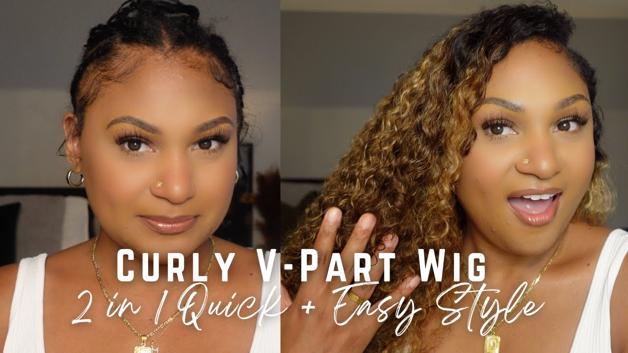 Curly V-Part Wig| Easy+Quick |Flawless Natural Look|Summer Hair| Ft. UNICE HAIR