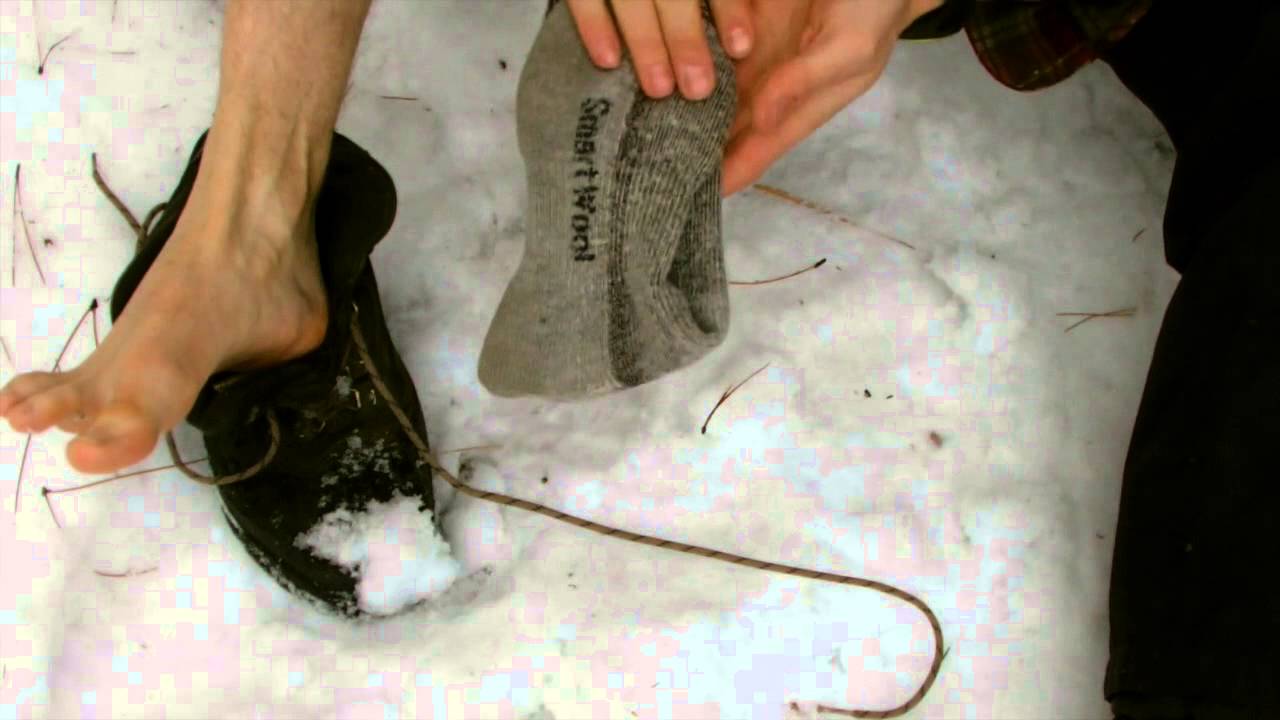 Keeping your feet warm the easy way with God's Woodsman