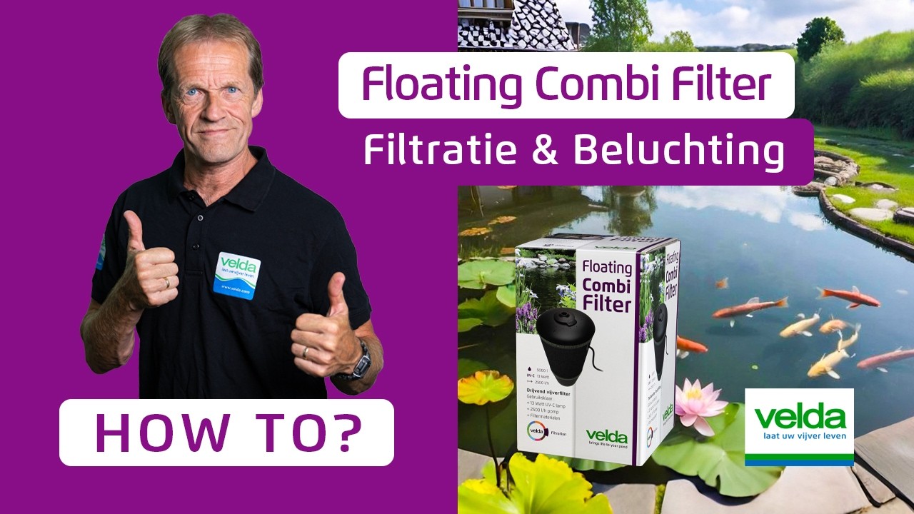 Hoe gebruik ik de Floating Combi Filter van Velda voor de vijver?