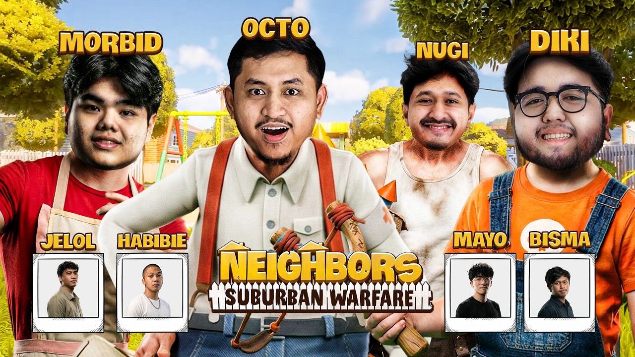 COBA GAME BARU !! PRK VS FRAKSI LIAR - NEIGHBORS Suburban Warfare #1