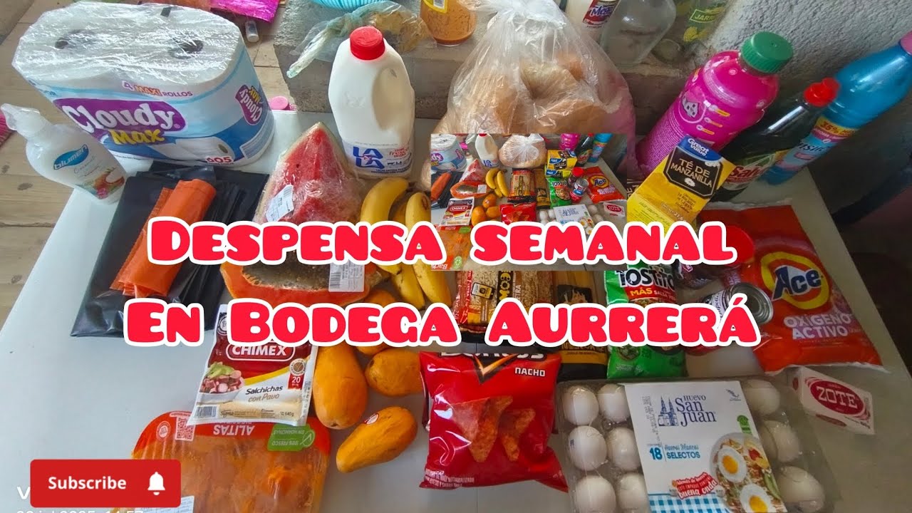 Despensa semanal en bodega Aurrerá 🛒
