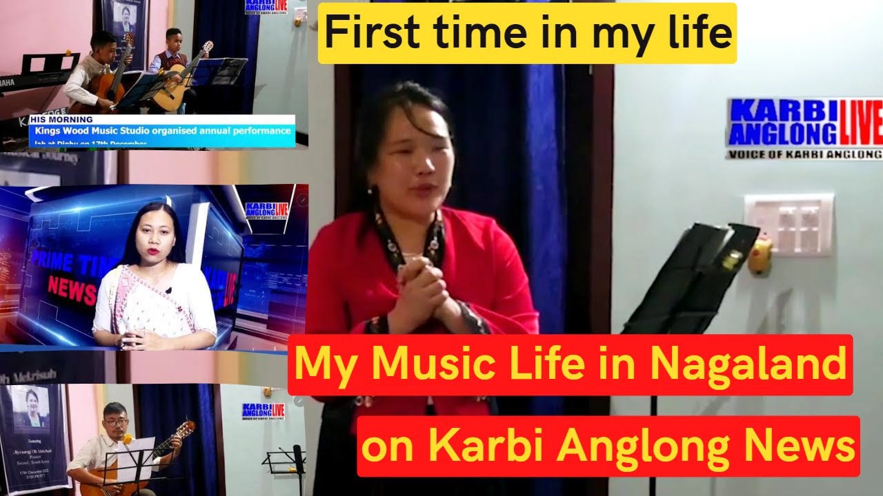 My first time in TV News Channel (KAL) @KARBIANGLONGLIVE