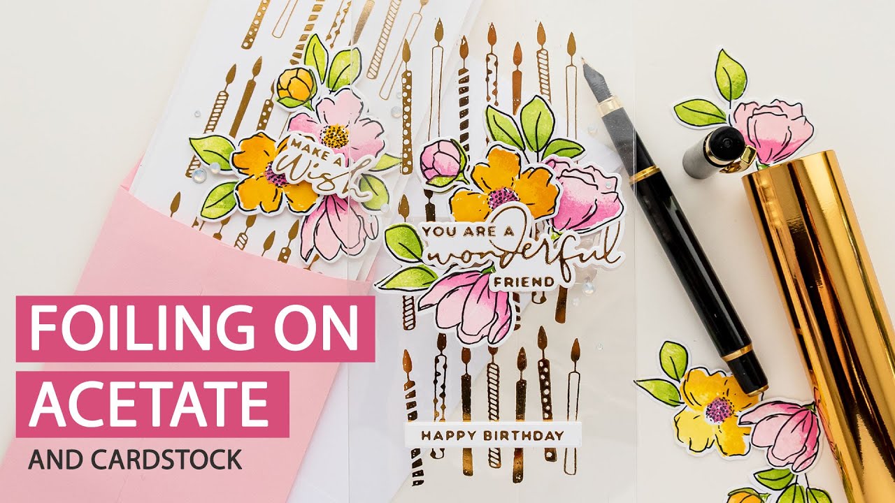 Best Cardstock & Acetate for Hot Foil Stamping