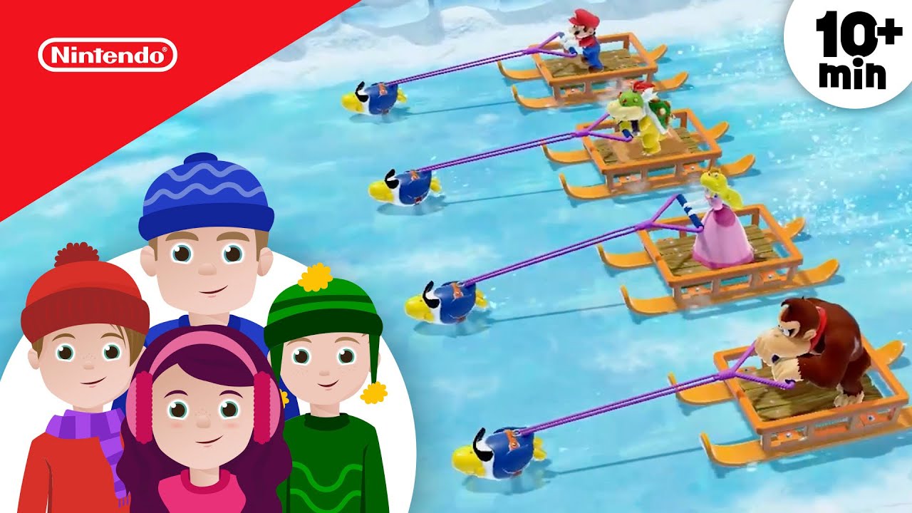Winter Game Challenge 😆❄️ Me vs My Family in Super Mario Party Jamboree | Play Nintendo