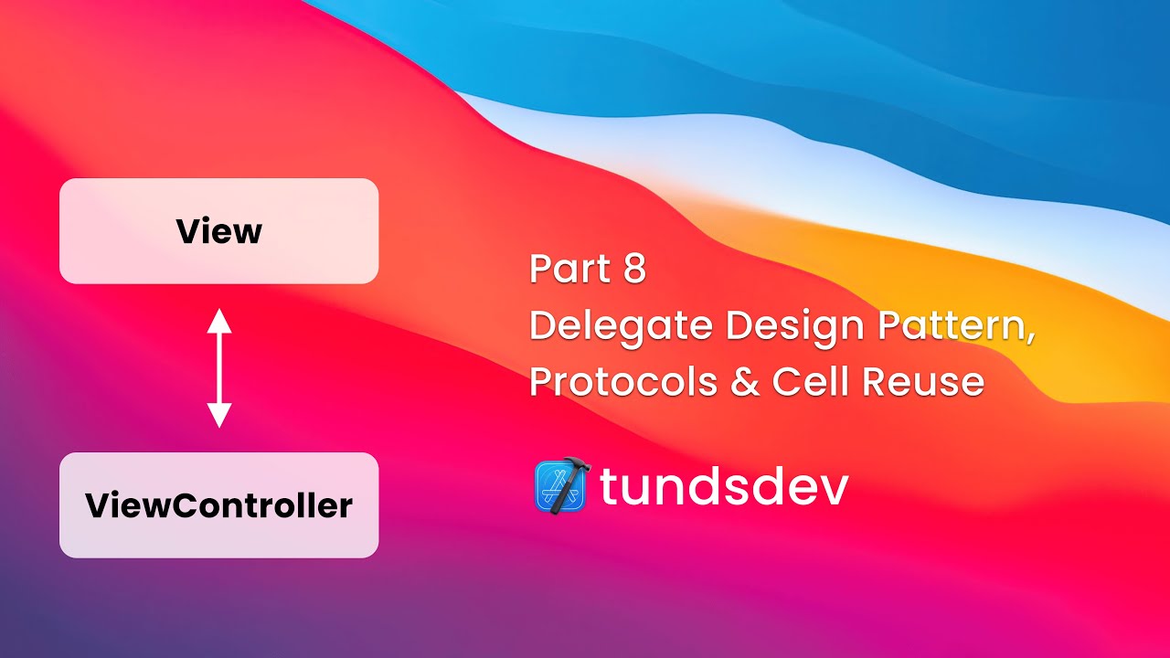 Part 8 - Delegate Design Pattern, Protocols & Cell Reuse