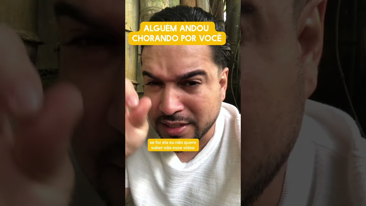 Alguém andou chorando por você 