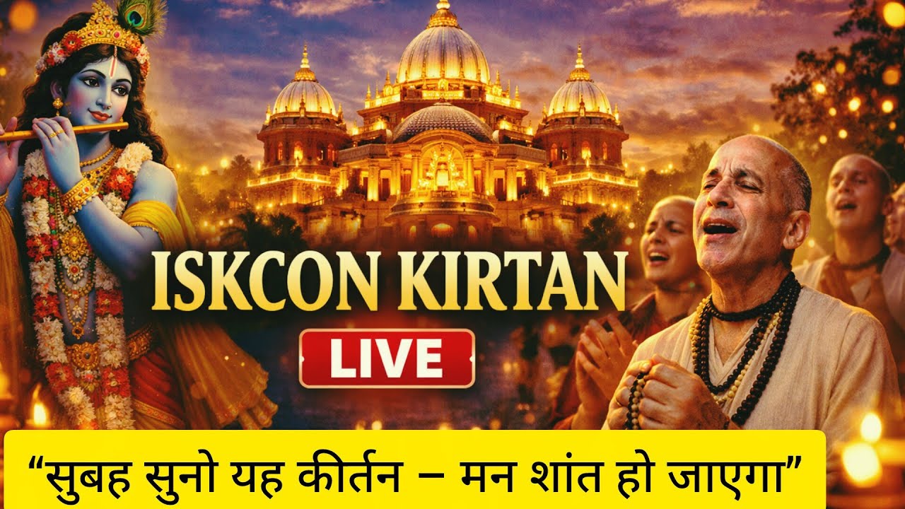 🔴 LIVE Hare Krishna Mahamantra Kirtan | 24x7 Shanti & Positive Vibes| Bhakti Vibes 2026