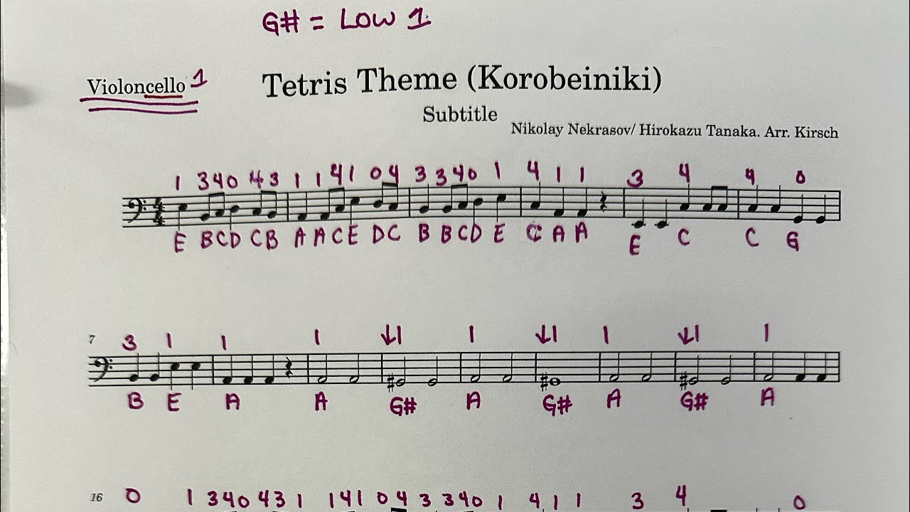 Tetris Cello 1 - walk through 