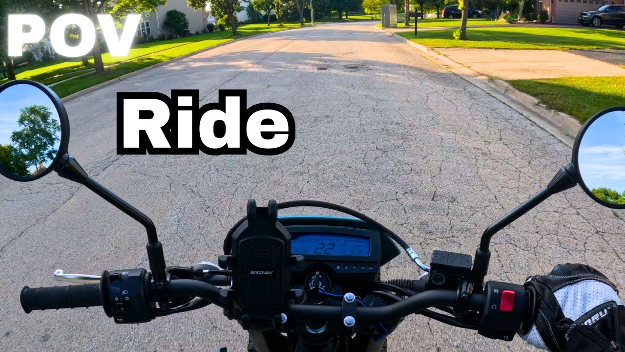 POV Riding my Kawasaki KLX 300sm Around Town