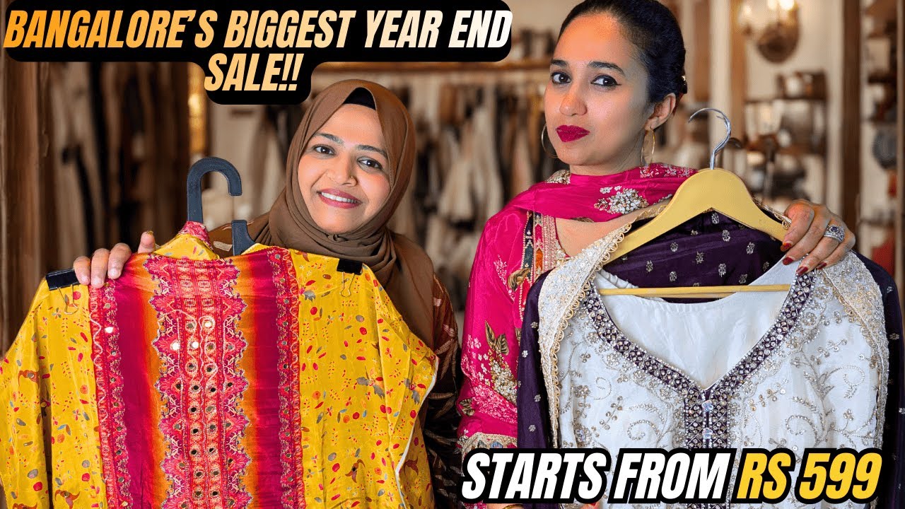 Bangalore Commercial Street's BIGGEST Year-End Sale 2025 | Pakistani Dresses, Bridal Wear, Co-Ords
