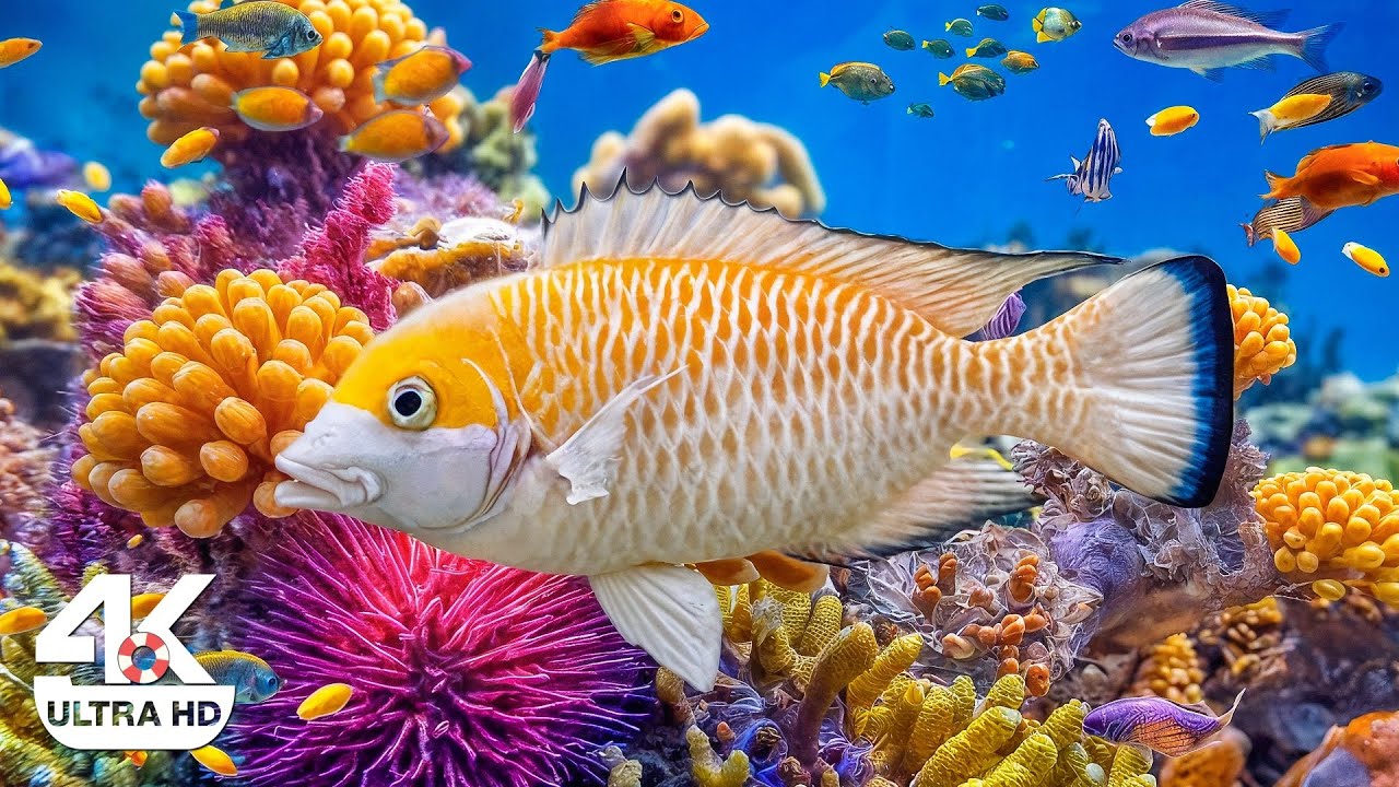 4K Undersea Wonders – Tranquil Marine Life, Ocean Animals & Soft Sleep Music