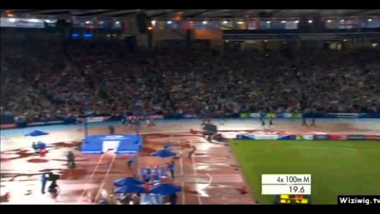 Usain Bolt - 4x100m Final - Commonwealth Record - 37.58