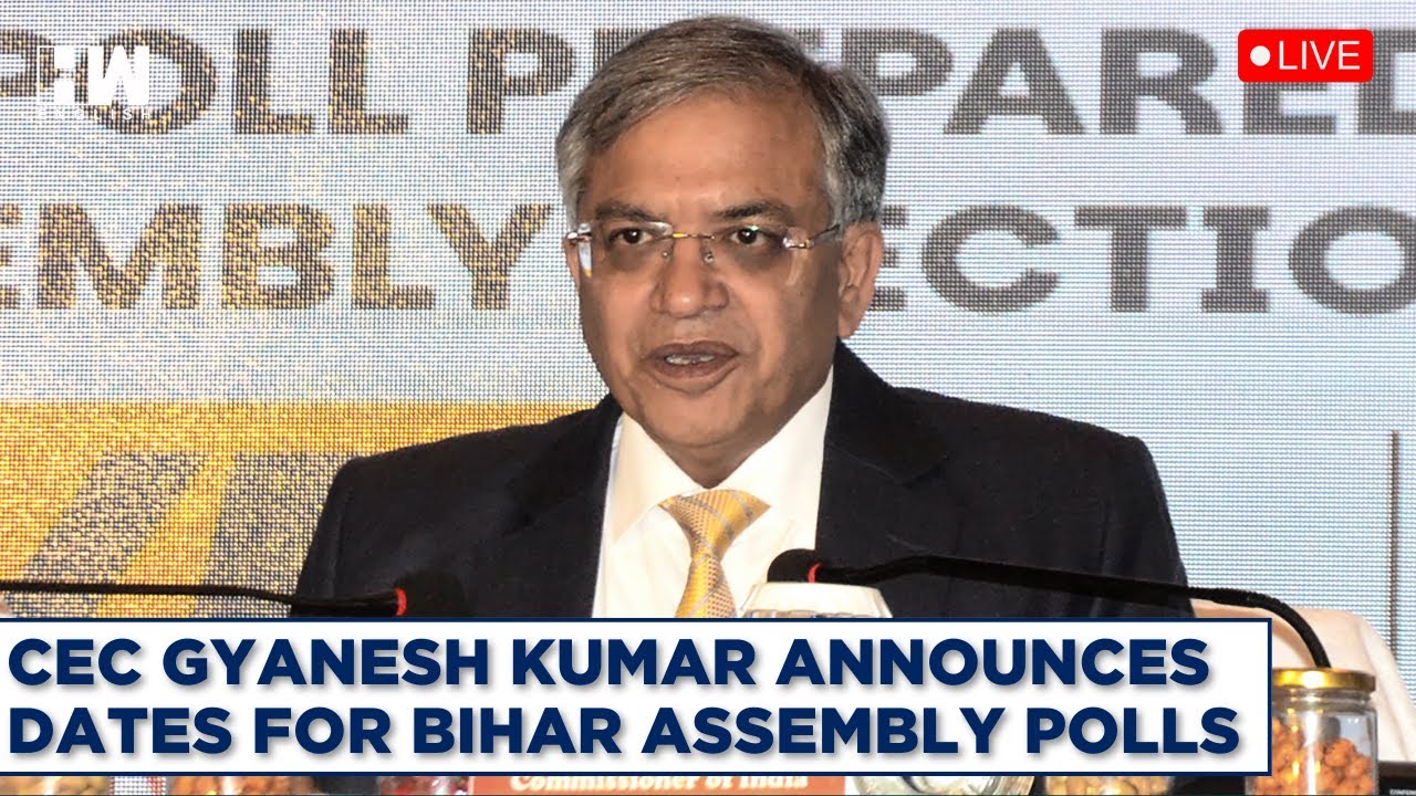 Election Commission Press Conference LIVE: CEC Gyanesh Kumar Announces 2025 Bihar Election Dates