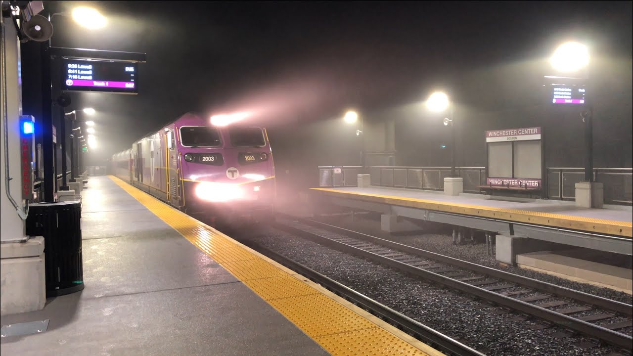 The First Trains to Stop at the Renovated Winchester Center Station (October 1, 2024)