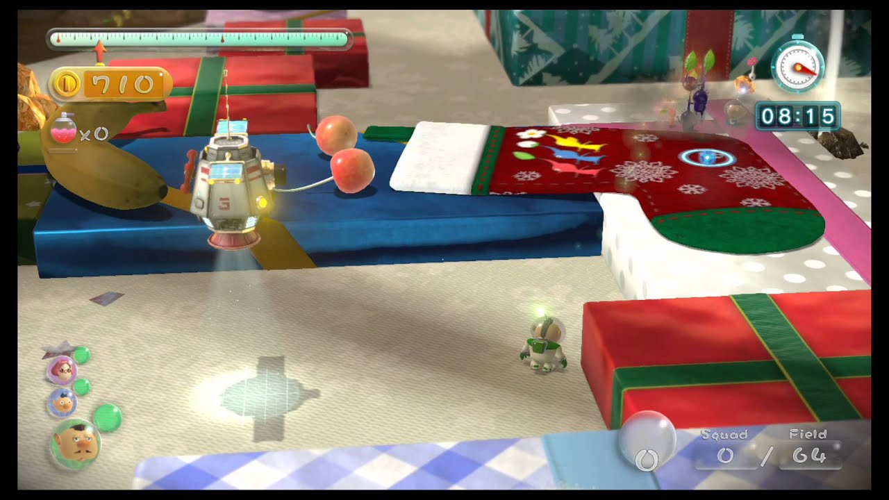 Pikmin 3 Treasure Challenge Mode DLC: Fortress of Festivity Platinum Medal
