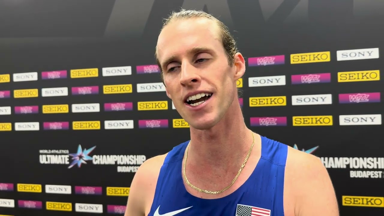 Коул Хокер после завоевания 2-го места в финале забега на 5 км на World Ultimate 2026