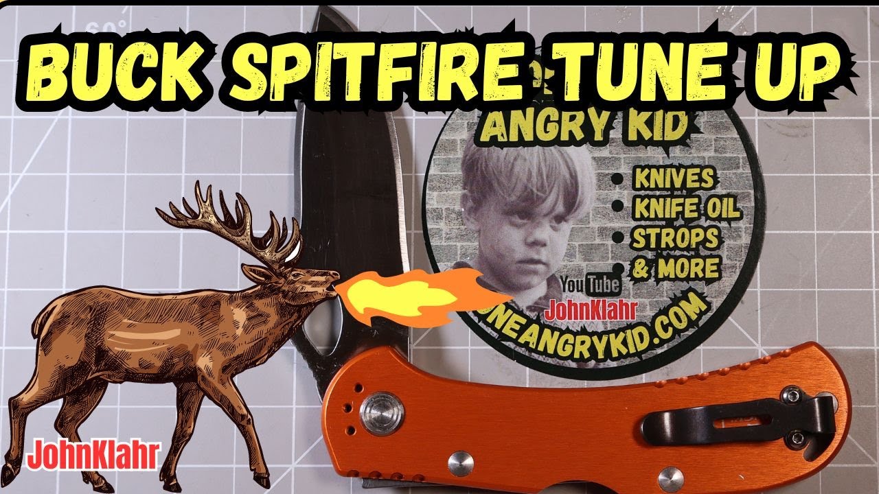 Buck Spitfire Tune Up= Slicking up the action on a pocket knife at JohnKlahr.