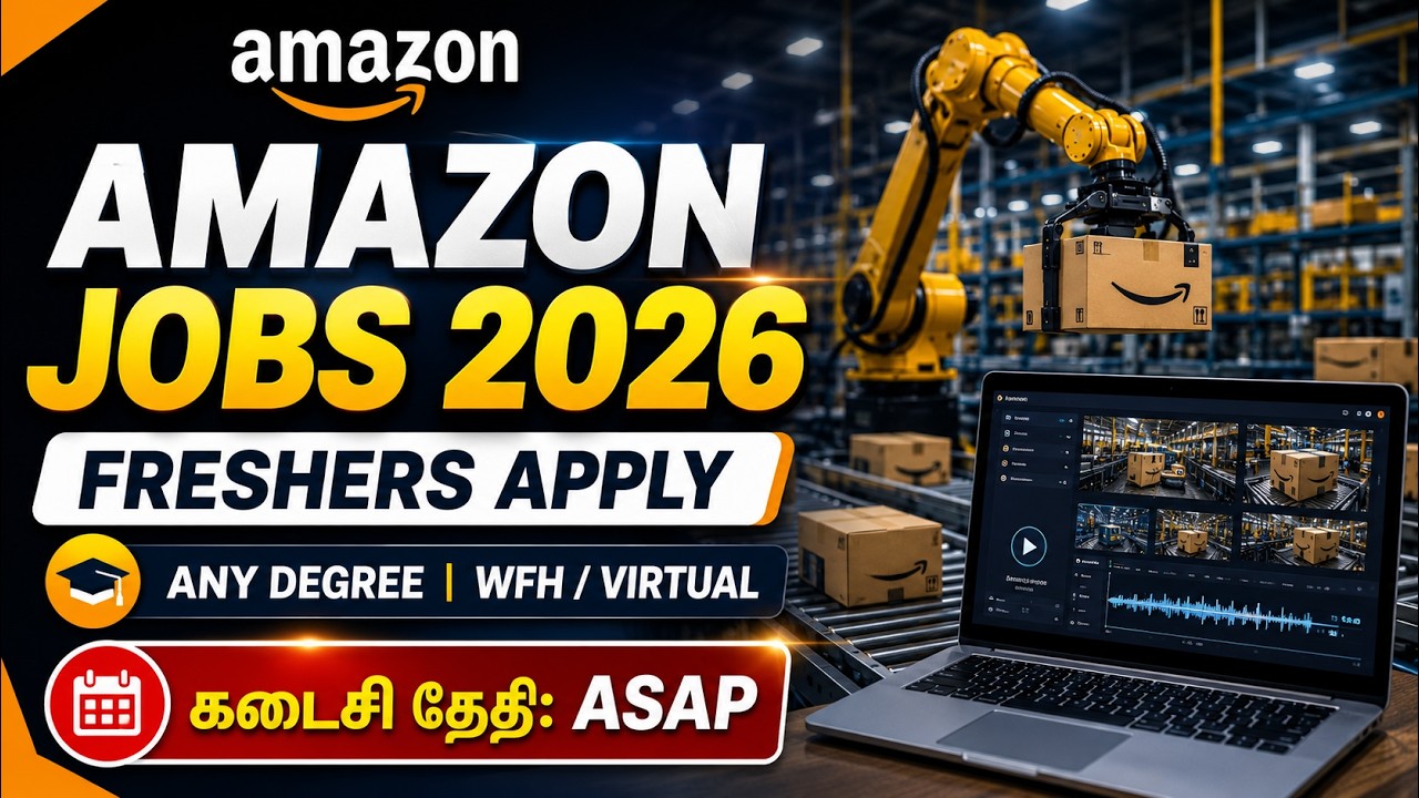 Amazon Work From Home Recruitment 2026 | Freshers Apply | WFH Jobs | Virtual Jobs TAMIL