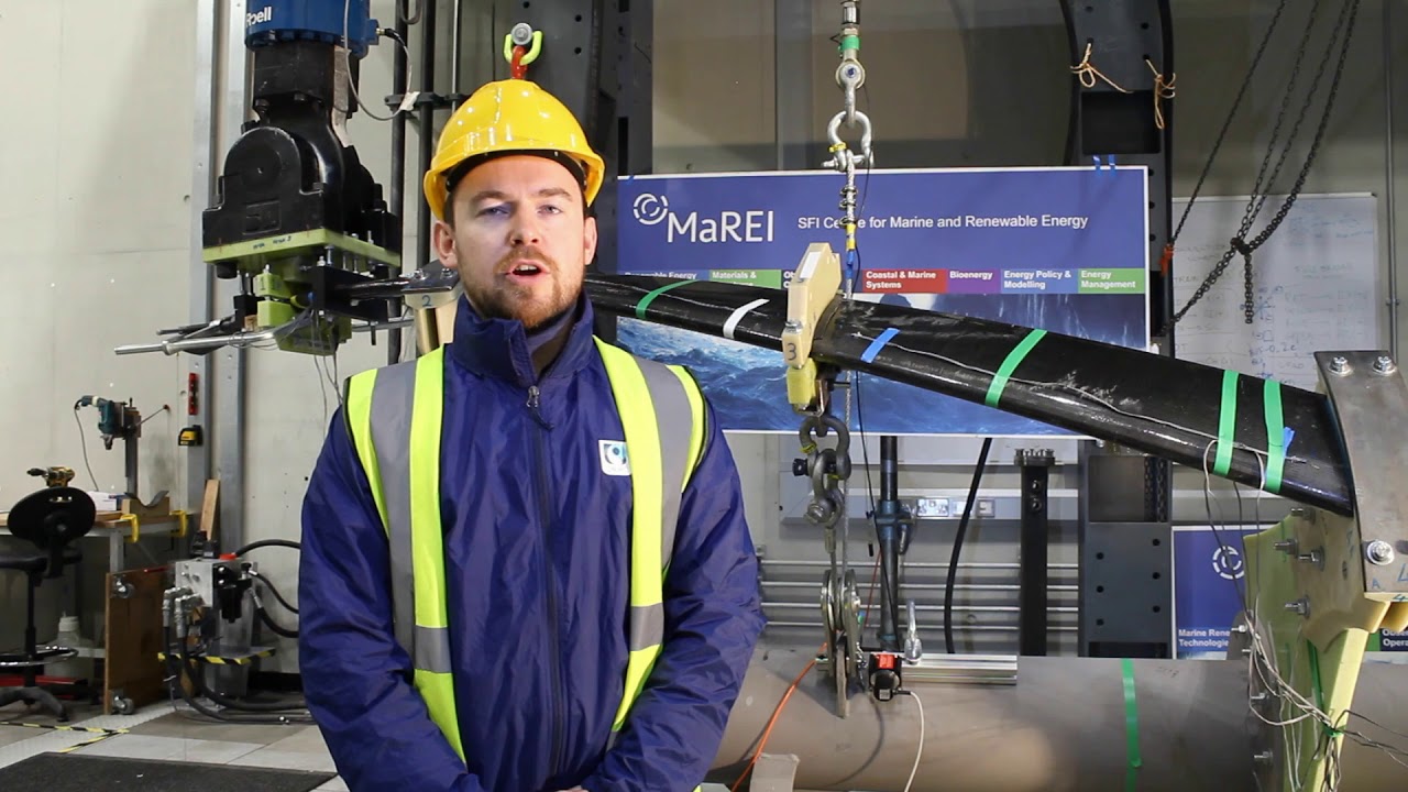 Full scale fatigue testing of a helical blade for ORPC at MaREI Centre, NUI Galway