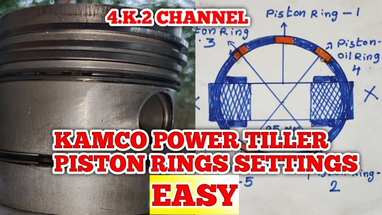 / KAMCO POWER TILLER PISTON RINGS SETTINGS / കാംകോ പവർ ടില്ലൽ പിസ്റ്റൺ റിംഗ് ഫിറ്റിംഗ് എളുപ്പത്തിൽ /