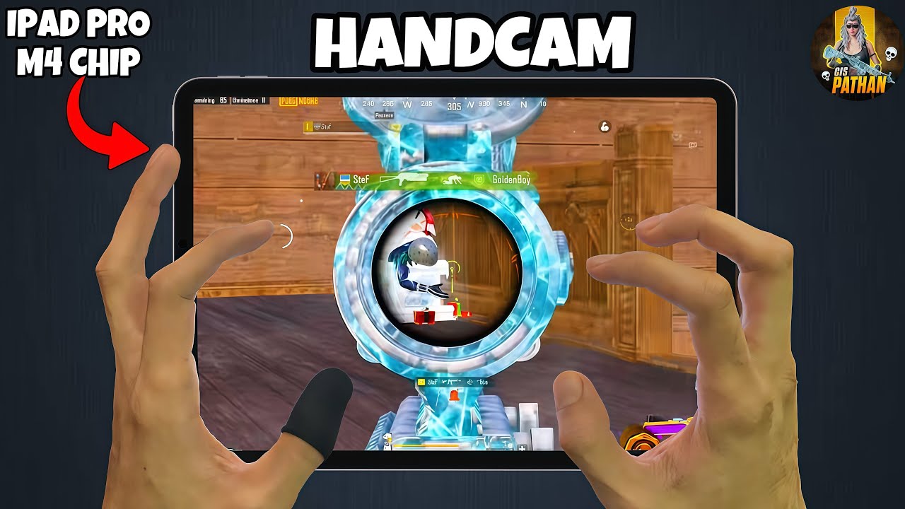 HANDCAM!!IPad Pro M4 🔥 NEW AGGRESSIVE GAMEPLAY IN PUBG&BGMI
