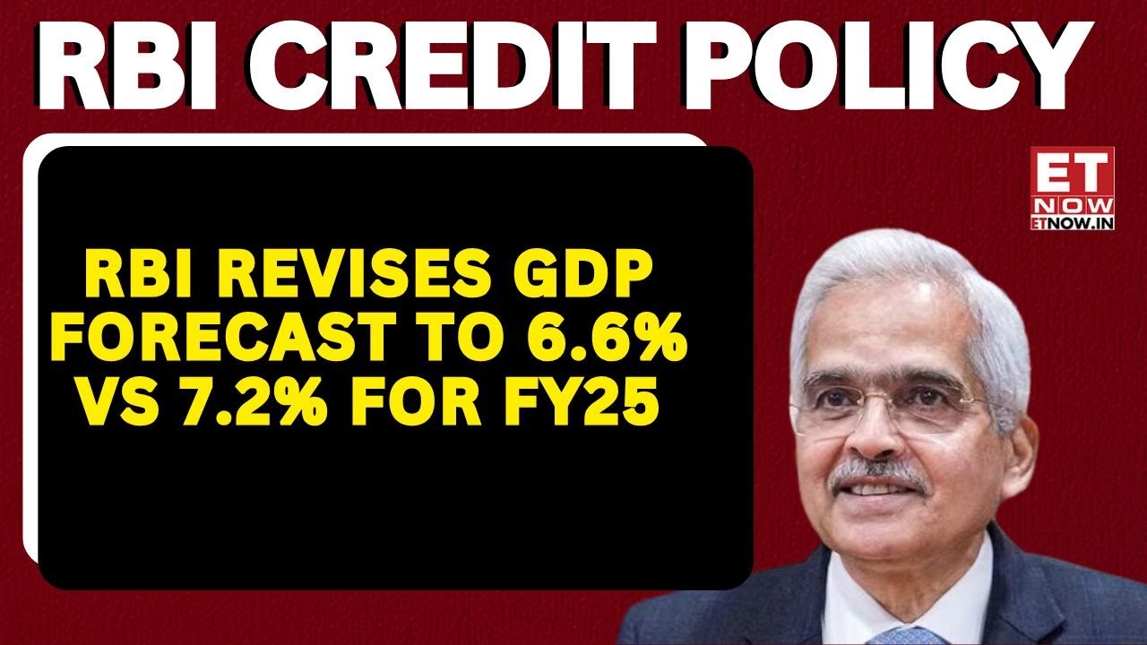 RBI MPC Meet :Real GDP for FY25 Now Projected At 6.6% | RBI Governor Shaktikanta Das | Business News