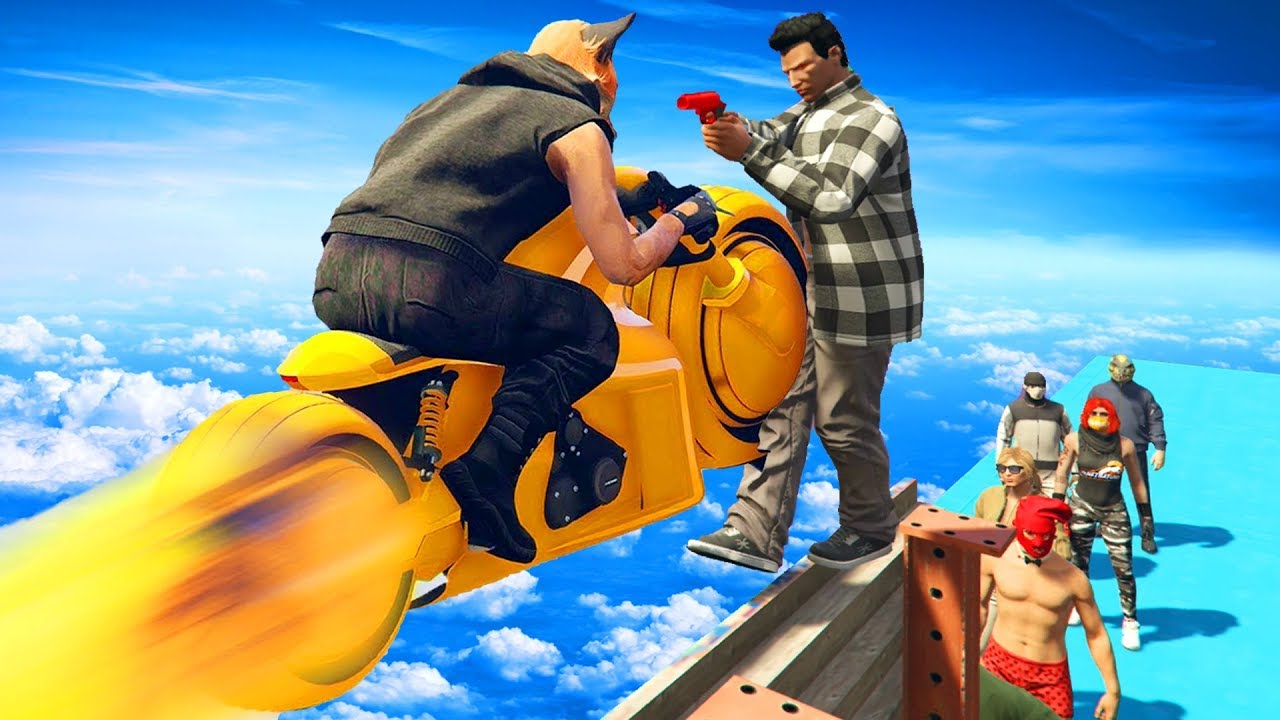 MOTO TRON VS PARKOUR !