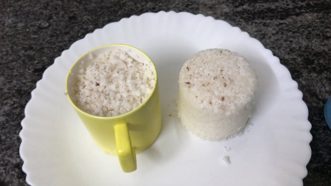 How to make cup puttu in microwave oven