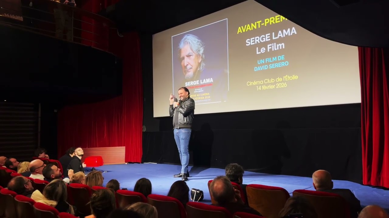 David Serero appelle Serge Lama sur scène - avant-première du film SERGE LAMA : Le Film (2026)