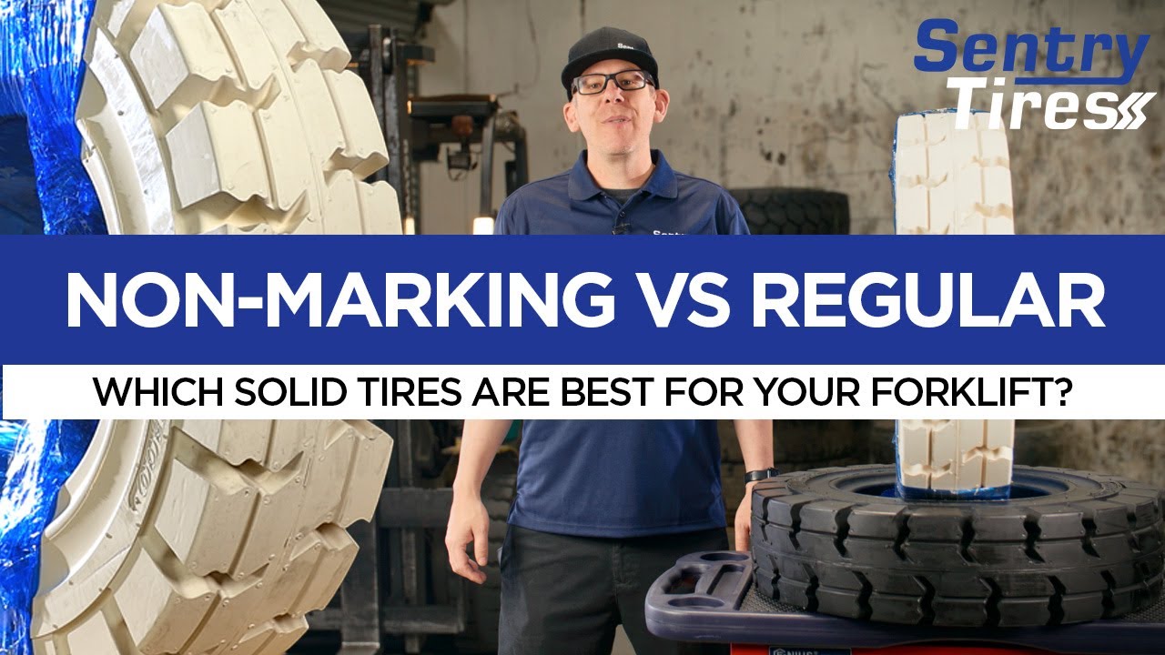 Non-Marking vs Regular Solid Tires: Which Is Best for Your Forklift or Skid Steer? | Sentry Tire USA
