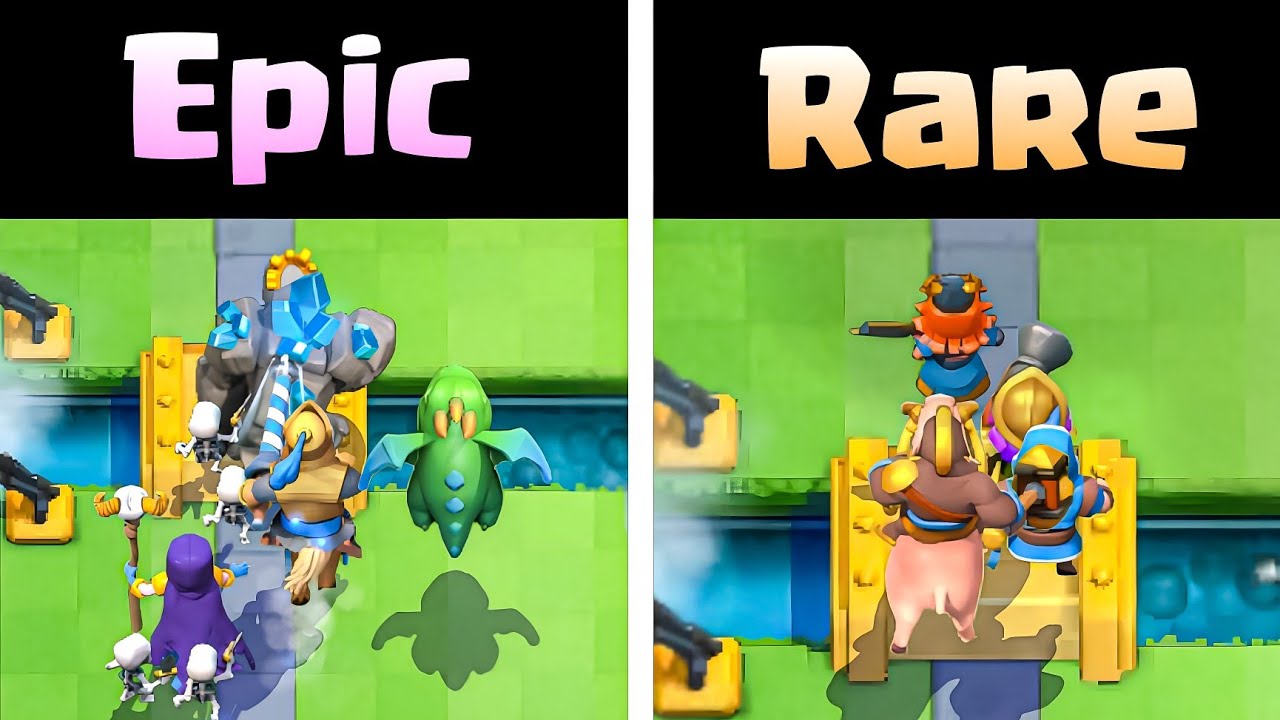 I Played a Deck for EVERY Rarity in Clash Royale