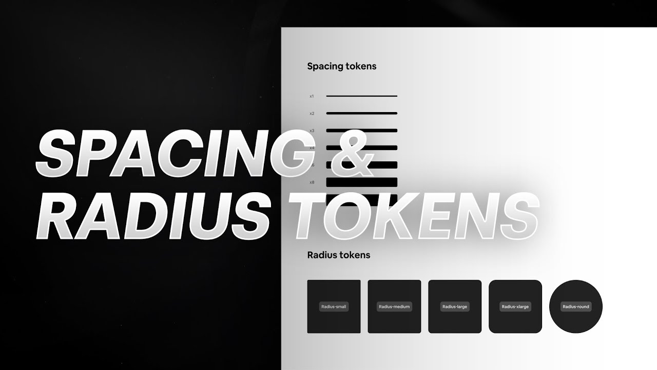 Setting up SPACING & RADIUS TOKENS using Figma Variables!