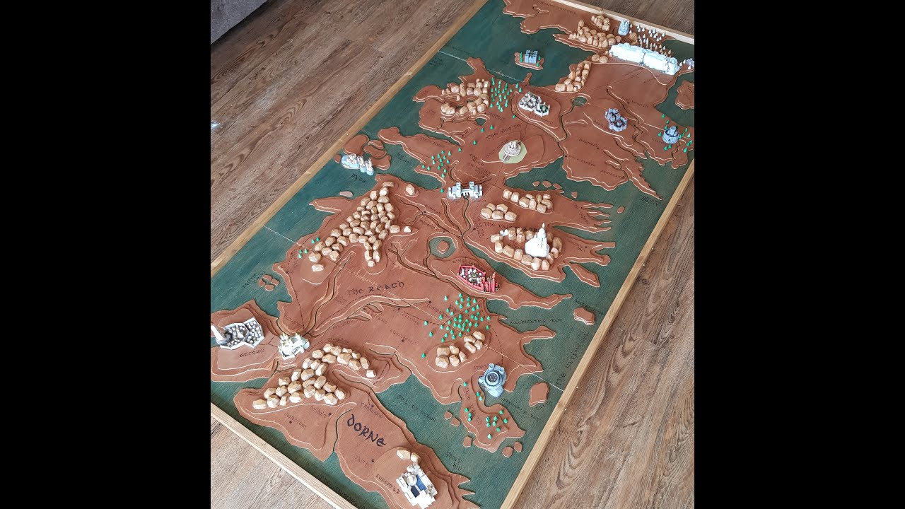 TREVTMAKES: Game of thrones Map of Westeros
