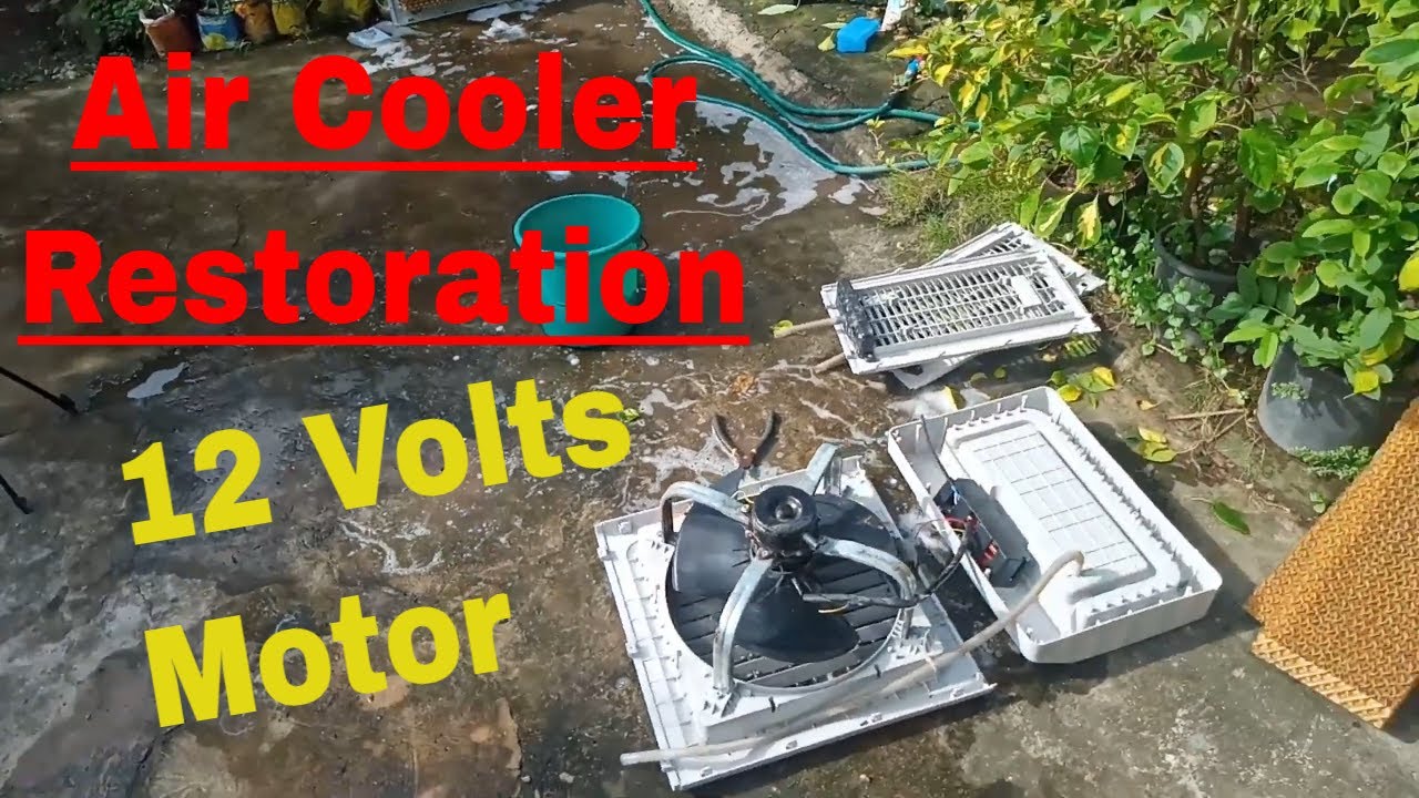Air Cooler | Restoration | Change Motor to 12v DC