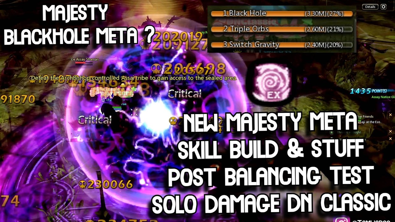 Majesty New Skill Build , Gameplay & Stuff Post Balancing Test Damage Solo ABN Normal DN Classic