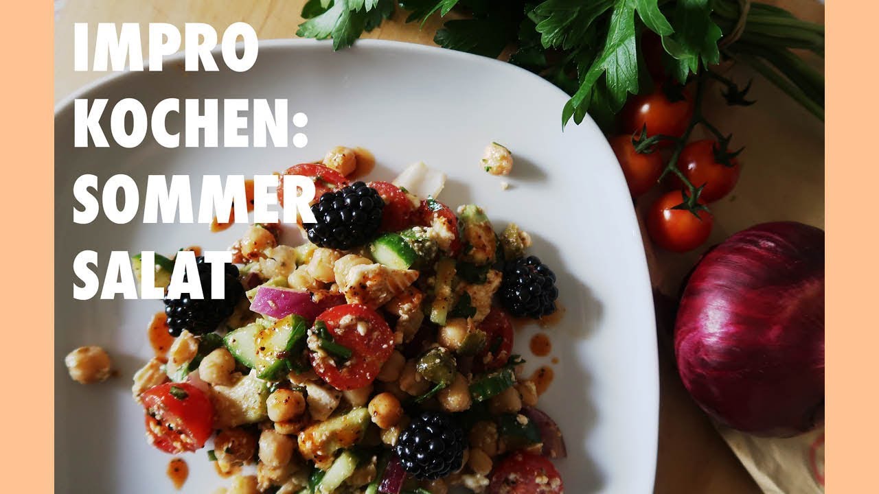 Impro Kochen: Sommer Salat  🤩 Gesund & G&uuml;nstig | dilara.merzuka