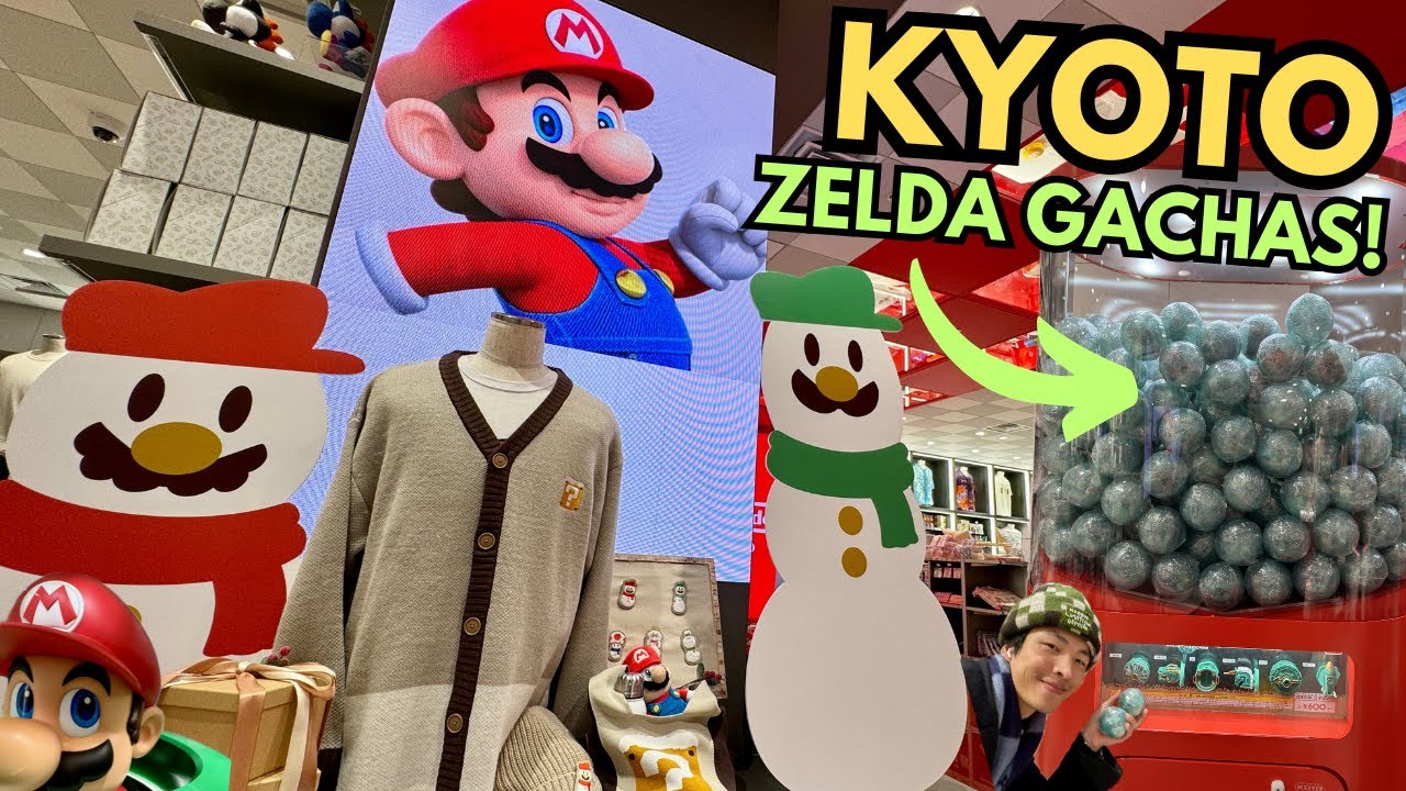 NEW Kyoto Nintendo Store Merch Had Me Crying... Zelda Gachas and Kyoto Exclusives!