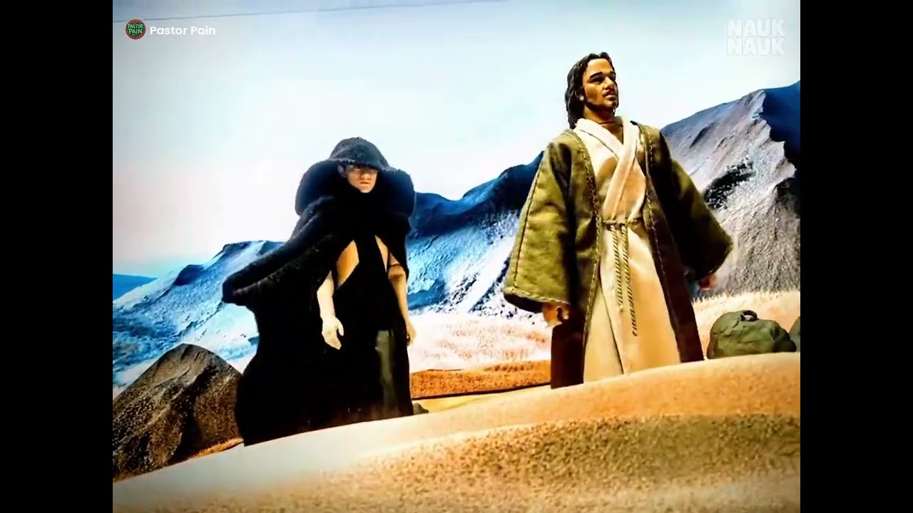 Jesus refusing the Devil (AI toy animation)