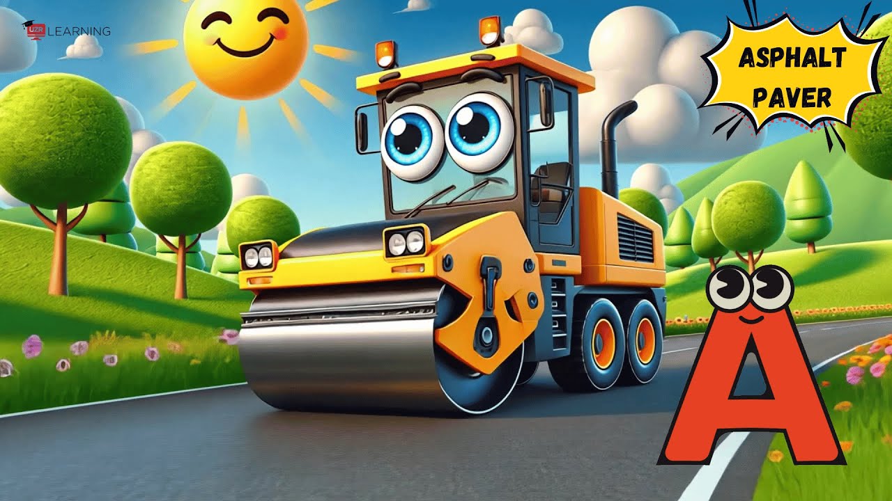 ABC Construction Vehicles Song | Learn A to Z Construction Machines 🚧🎶 #abcd #kids