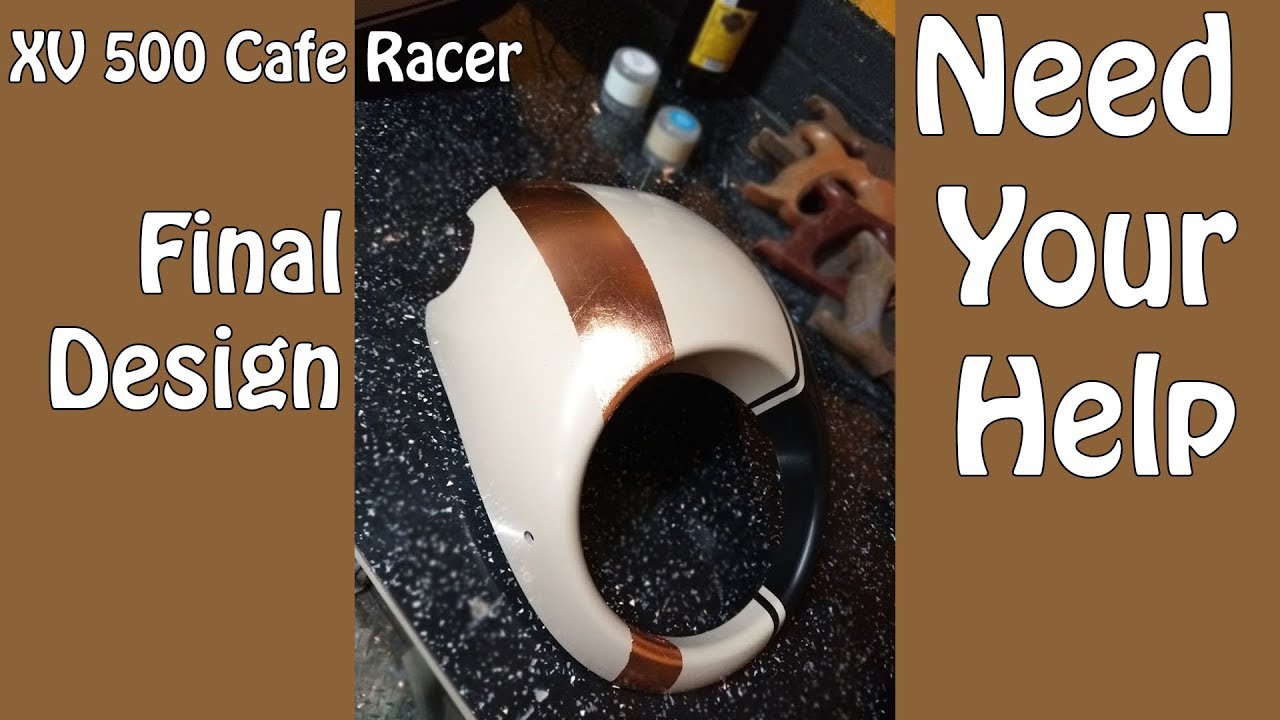 Yamaha XV 500 Cafe Racer - Final Design Stage