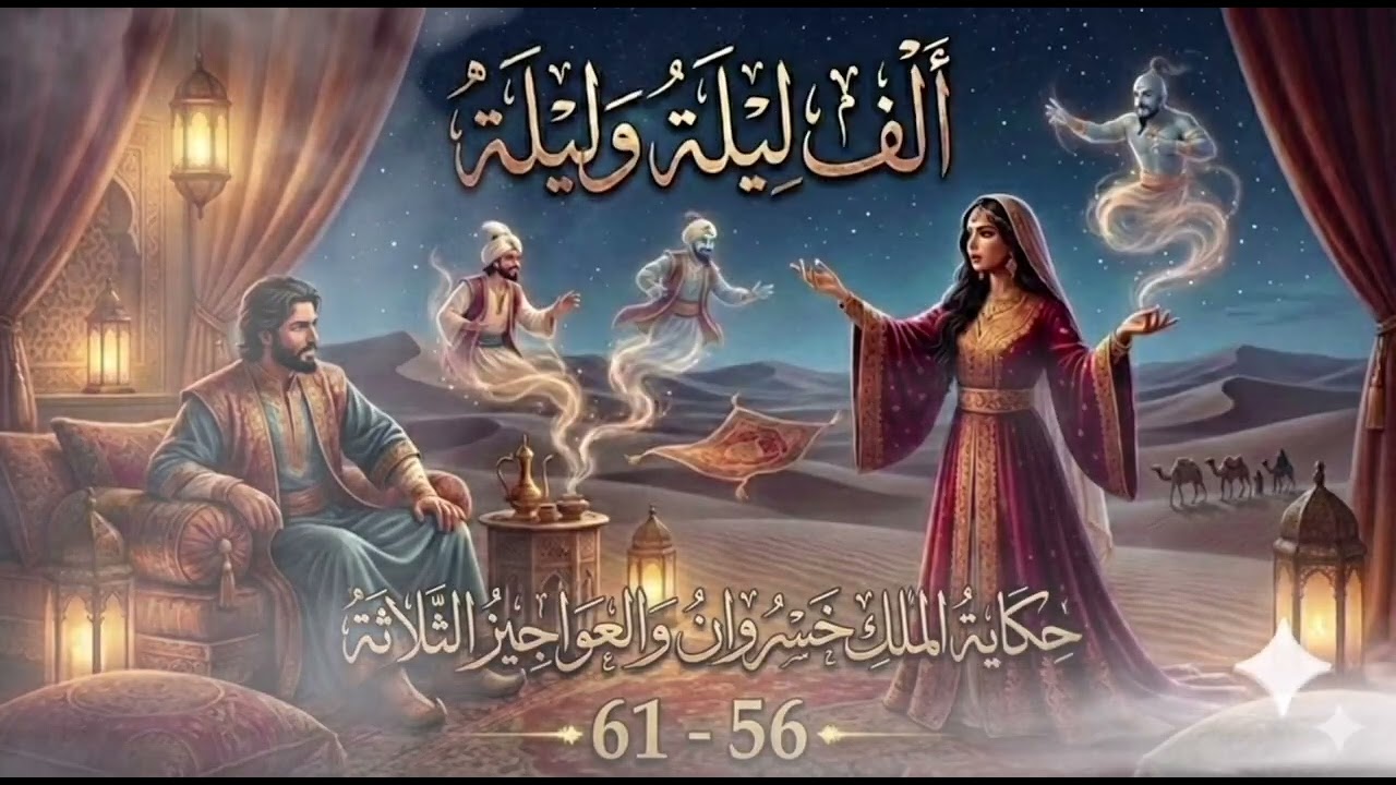 ألف ليلة وليلة 👑 | الملك خسروان والعواجيز الثلاثة | روائع الإذاعة المصرية كاملة