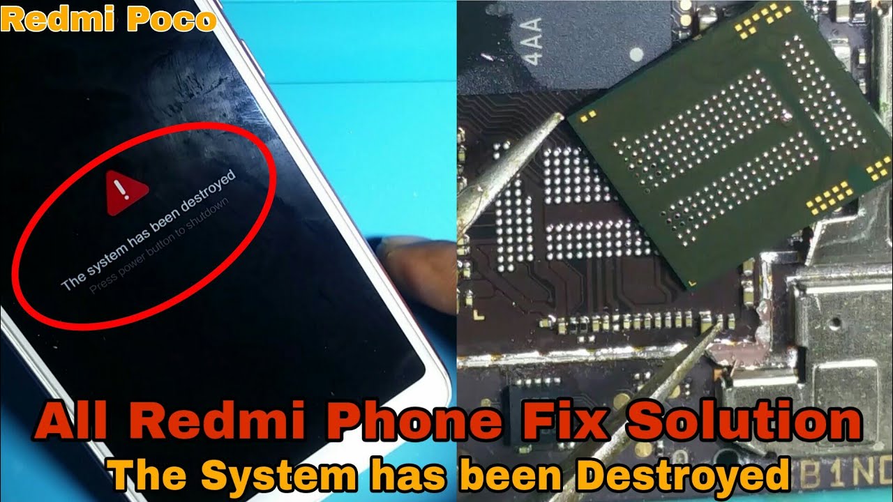 Fix The System has been Destroyed Issue | All Redmi Mi Poco Phones 100% Solution