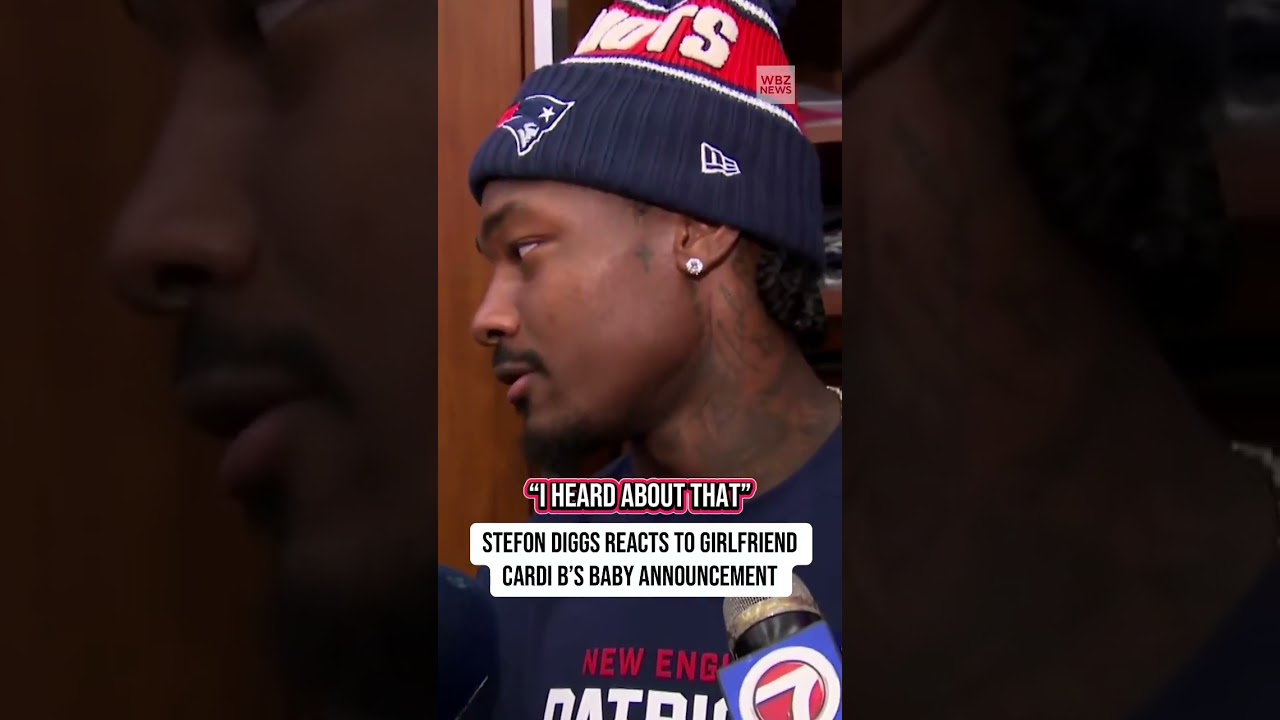 Stefon Diggs reacts to girlfriend Cardi B's baby announcement