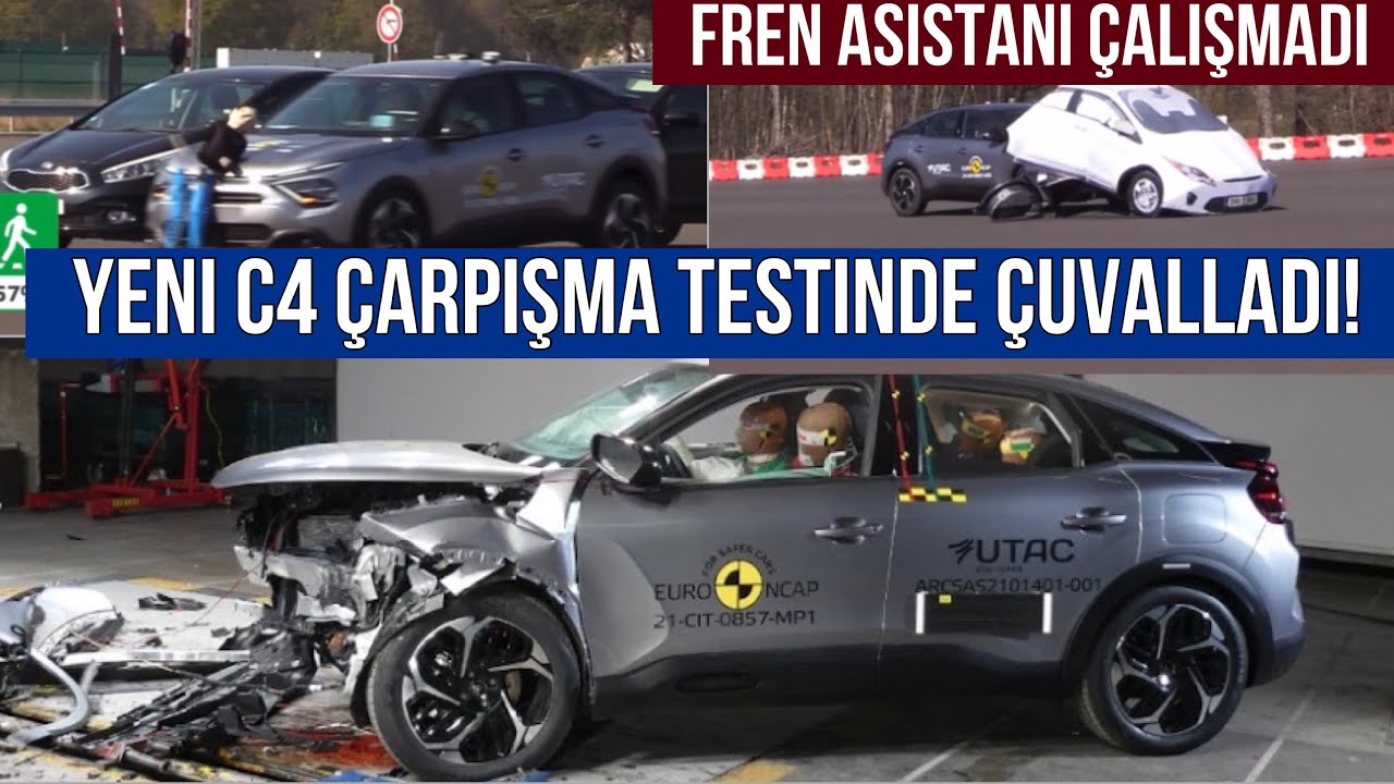 2021 Yeni Citroen C4 &Ccedil;arpışma Testinde Fena &Ccedil;uvalladı! Yeni C4 Tam Bir Hayal Kırıklığı!