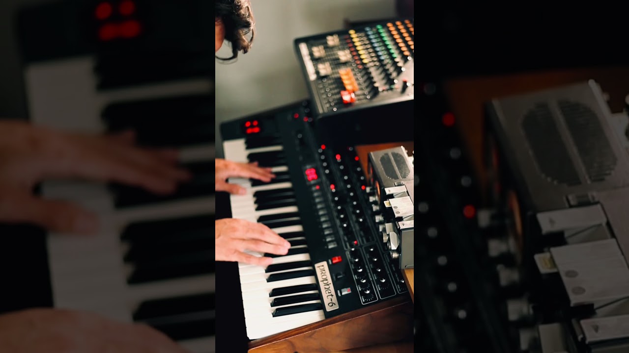Lofi Ambient w/ tape recorder as a tape echo #prophet6 #uher4200  #ambientmusic #tapemusic #lofi