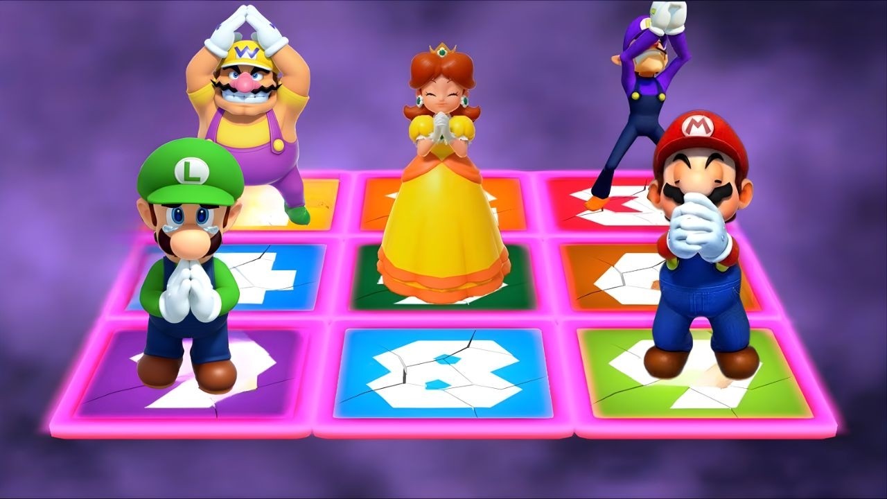 [マリオパーティ4:  4人の男たちの戦い  - マリオ Vs ルイージ Vs ワリオ Vs ワルイージ (CPU最強 たつじん)]