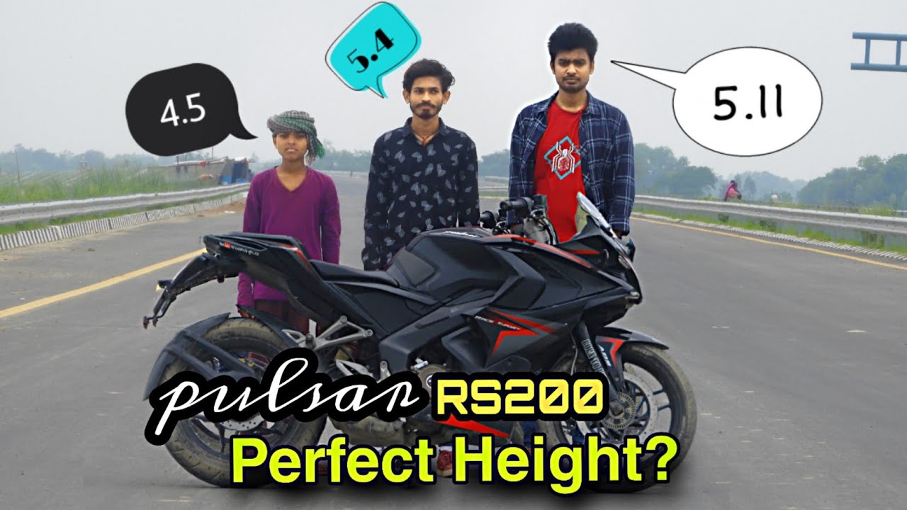Minimum Height For Bajaj Pulsar RS 200 bs6/bs4 | RS 200 Seat Height Decrease | Must Watch Before Buy